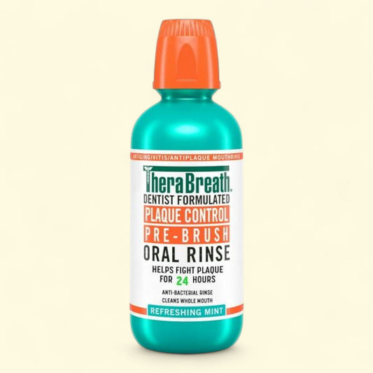 TheraBreath Plaque Control Oral Rinse, Refreshing Mint, 16 fl oz