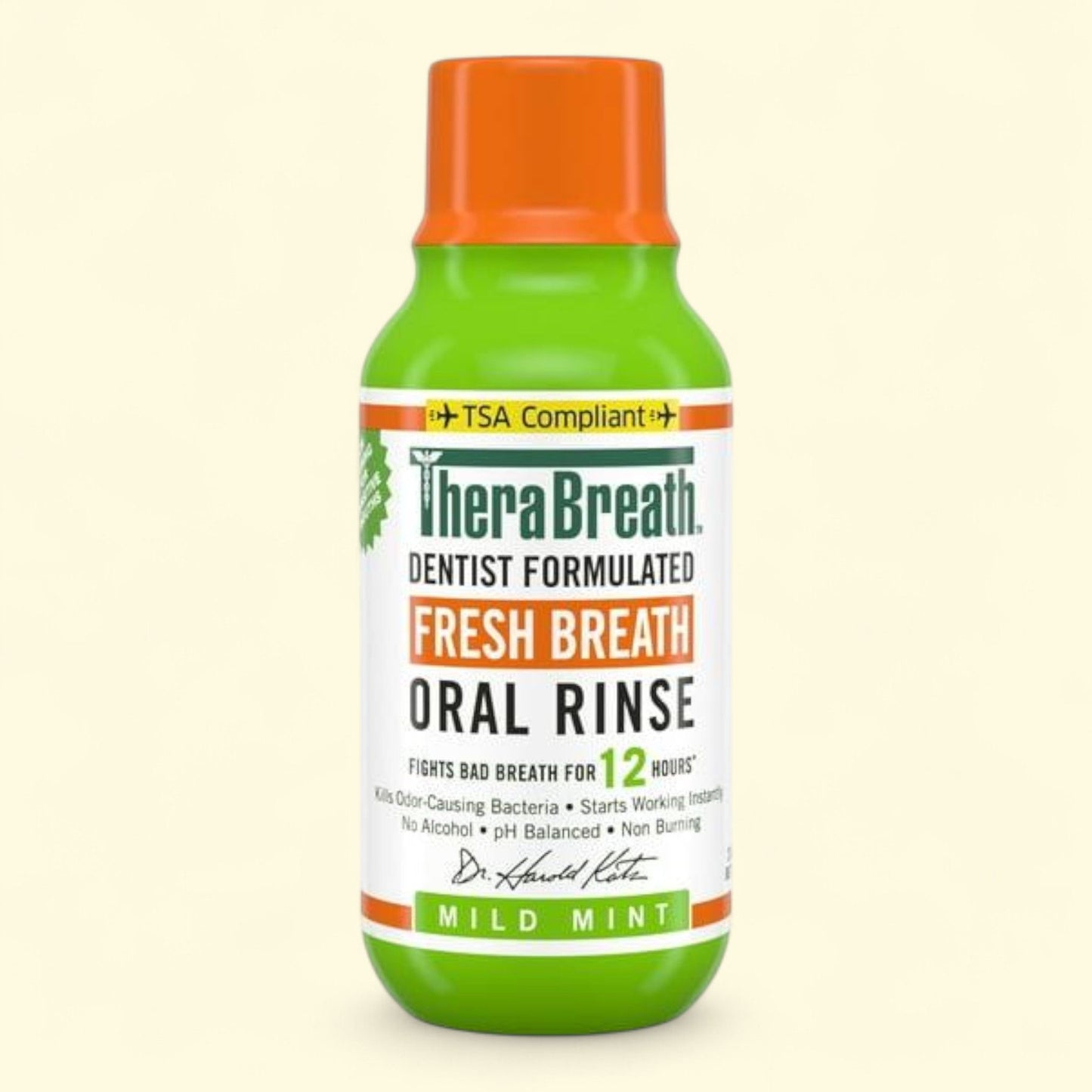 TheraBreath Fresh Breath Mouthwash, Mild Mint, 3 fl oz