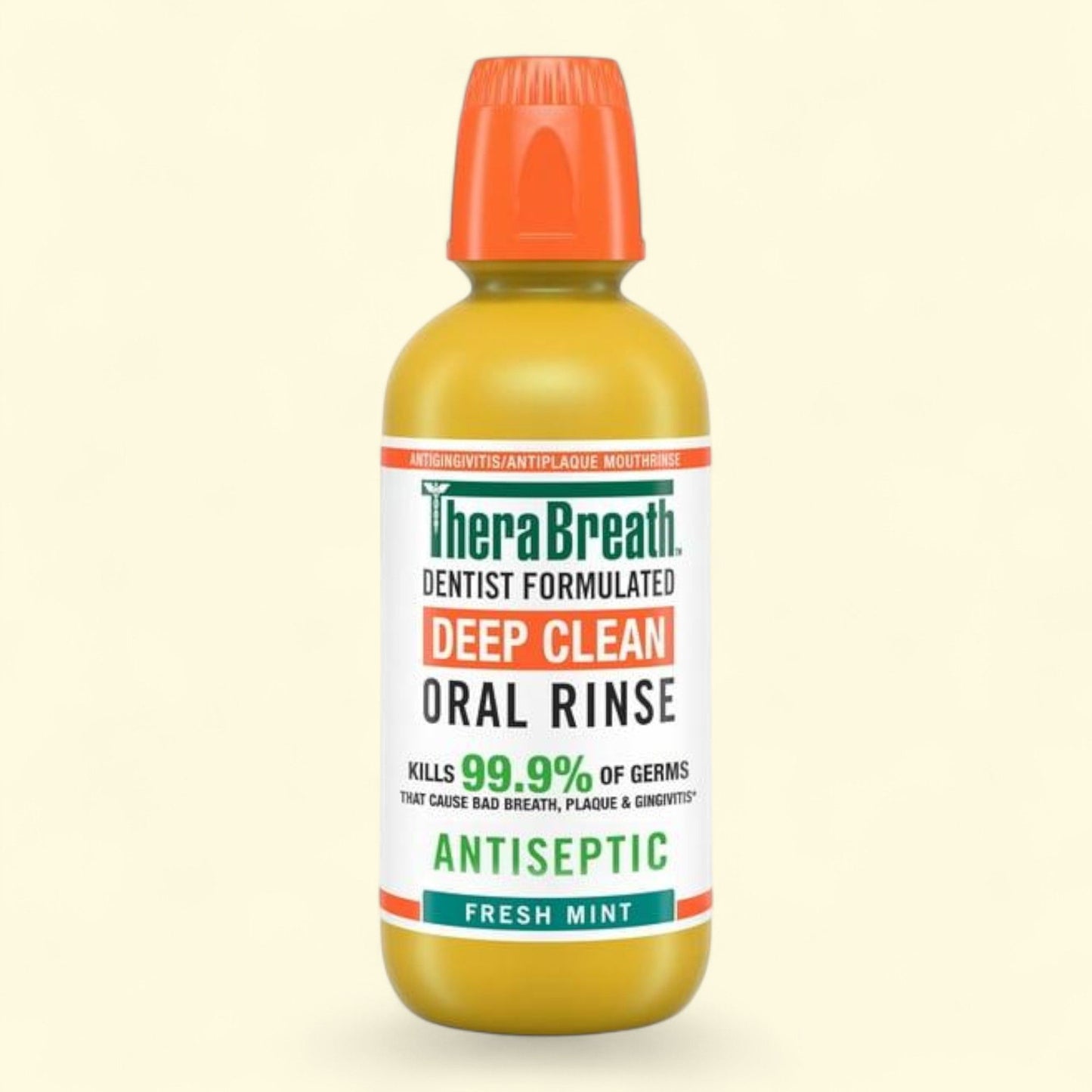 TheraBreath Deep Clean Mouthwash, Fresh Mint, 16 fl oz