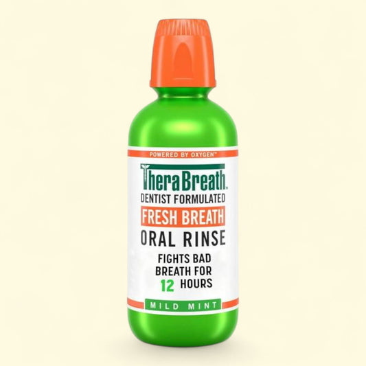 TheraBreath Mouthwash, Mild Mint, 16 fl oz