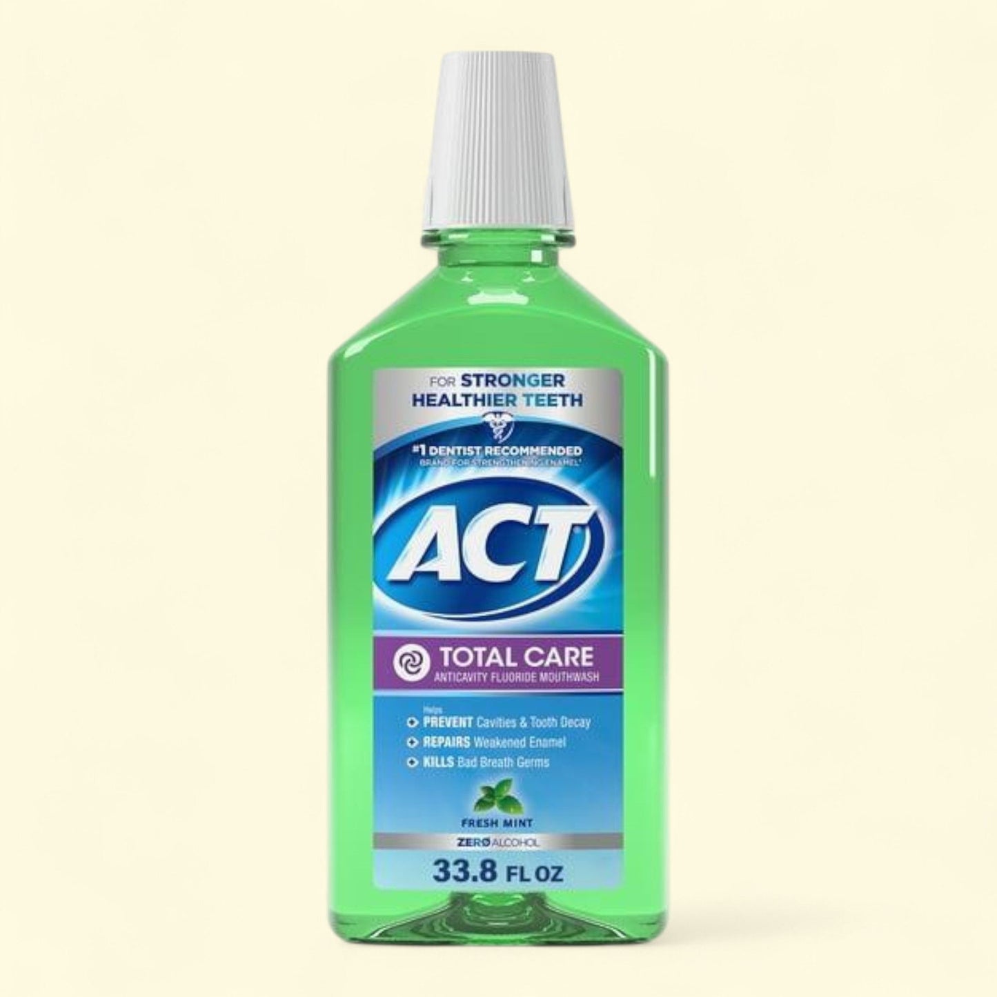 ACT Total Care Mouthwash, Fresh Mint, 33.8 fl. oz.