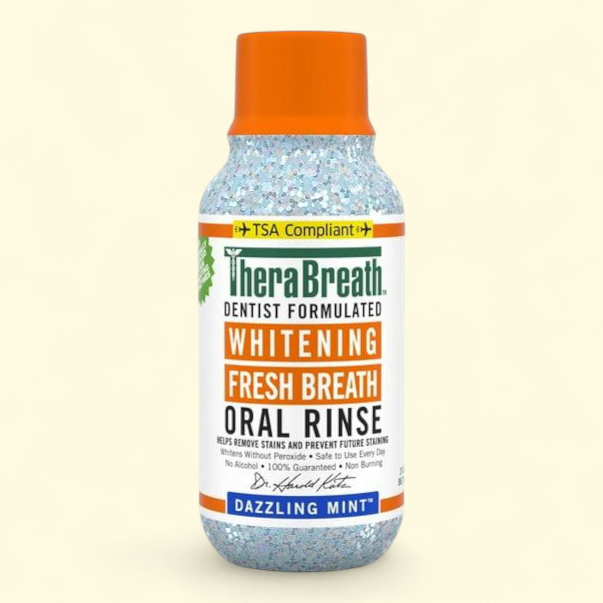 TheraBreath Mouthwash, Fresh Breath Mouthrinse, Dazzling Mint, 3 fl oz — authentic US product shipped worldwide by Treatspree