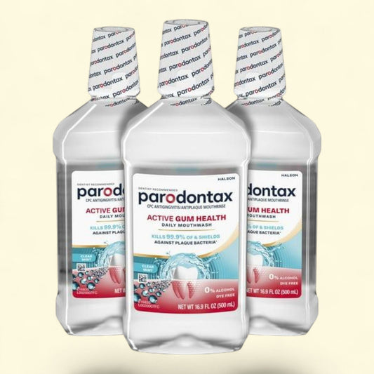 Parodontax Gum Mouthwash, Clear Mint, 16.9 fl oz x 3
