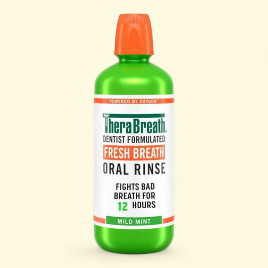 TheraBreath Mouthwash, Mild Mint, 1 Liter