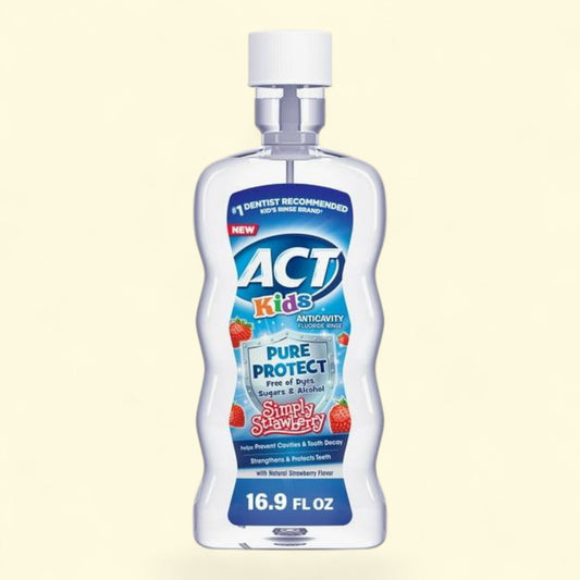 ACT Kids Pure Protect Strawberry Mouthwash, 16.9 fl.oz.