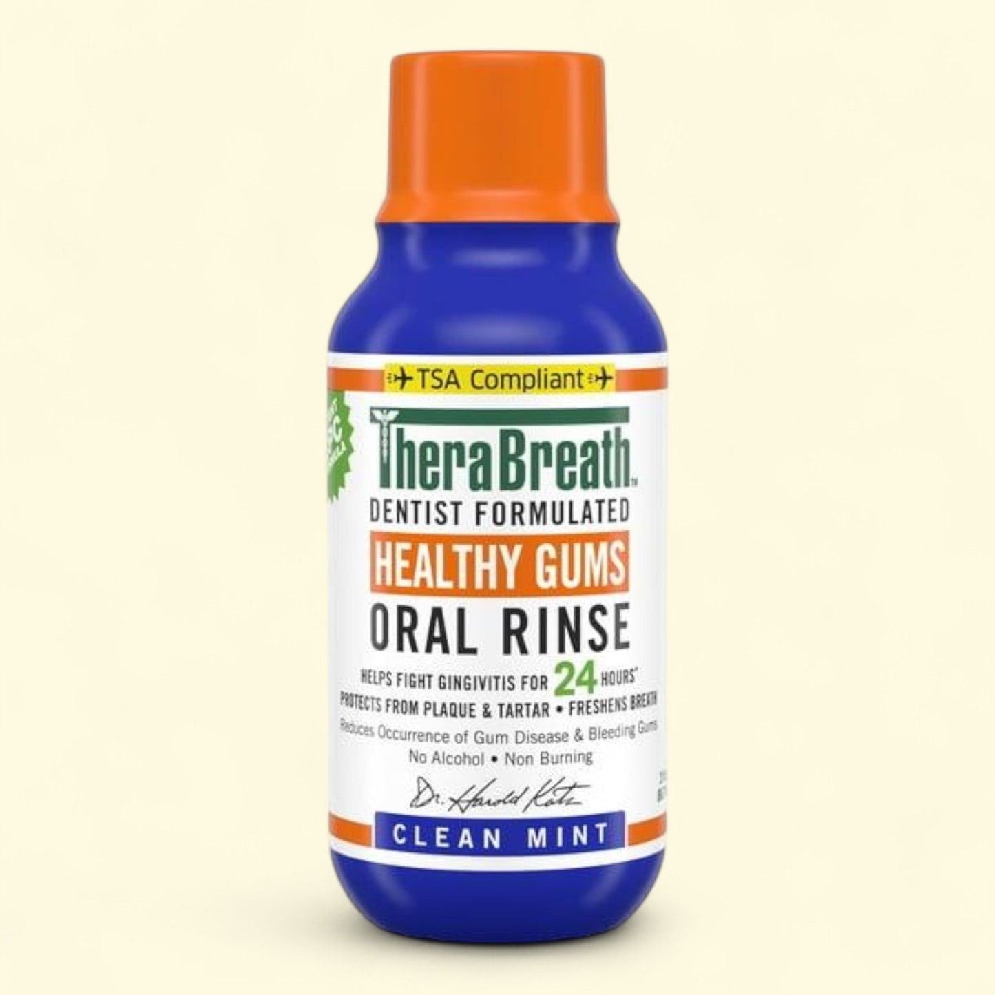 TheraBreath Healthy Gums Mouthwash, Clean Mint, 3 oz