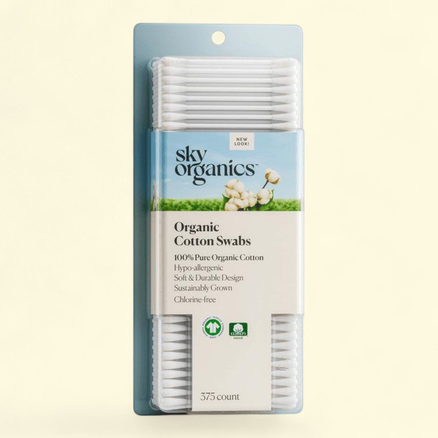 Sky Organics Cotton Swabs, 375 Count
