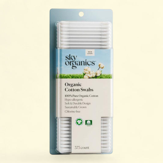 Sky Organics Cotton Swabs, 375 Count
