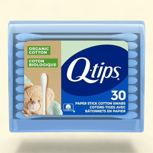 Q-tips Organic Cotton Swabs, 30 Count