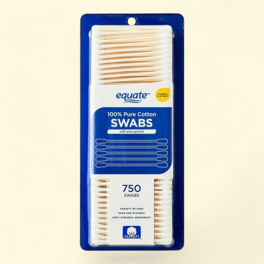 Equate Cotton Swabs, 750 Count