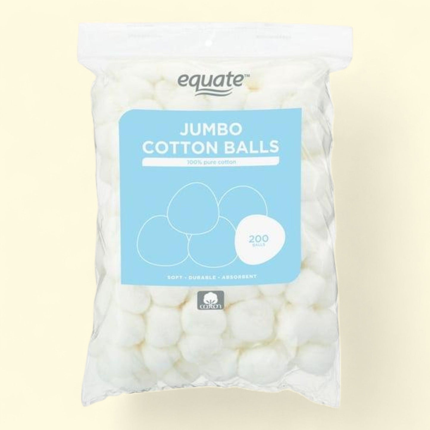 Equate Cotton Balls, 200 Count