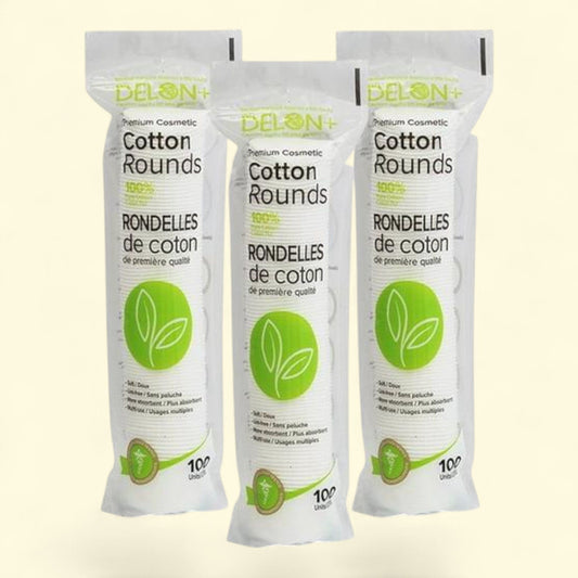 DELON Cosmetic Cotton Rounds, 300 Count