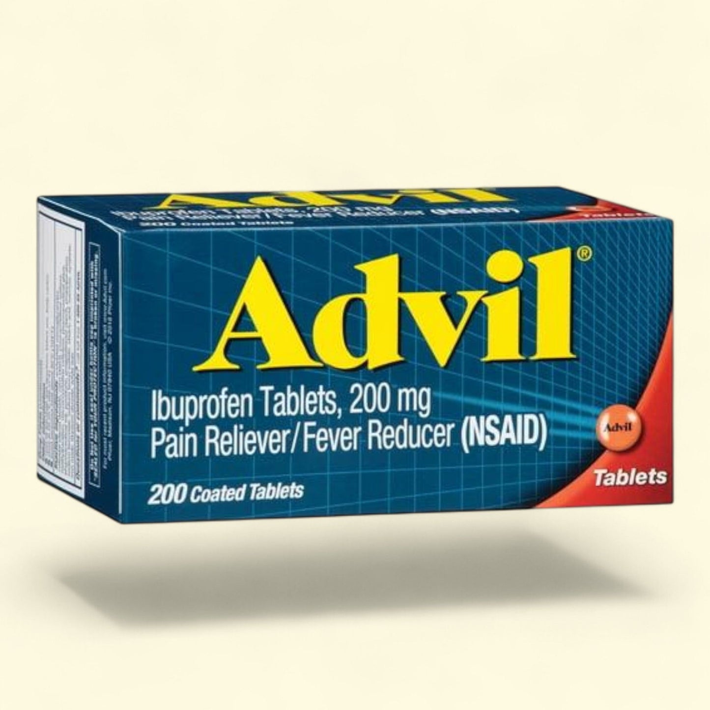 Advil Coated Tablets, 200 mg Ibuprofen, 200 Count