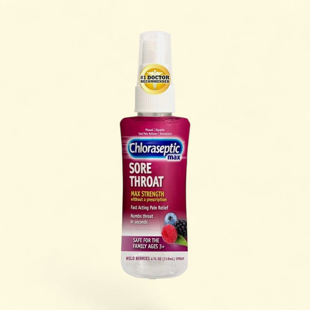 Chloraseptic Max Strength Sore Throat Spray, Wild Berries, 4 fl oz