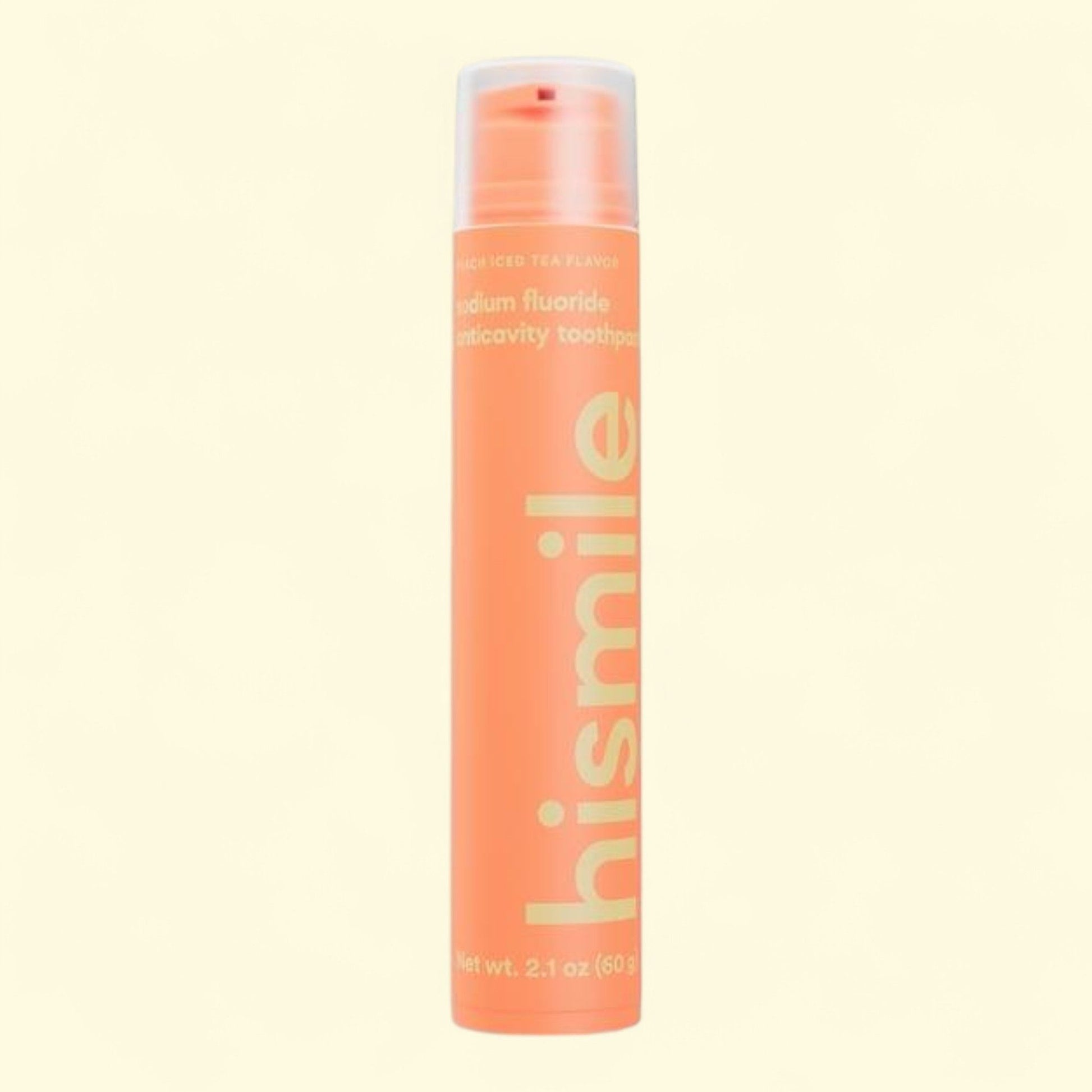 Hismile Fluoride Toothpaste, Peach Iced Tea, 2.1 oz — authentic US product shipped worldwide by Treatspree