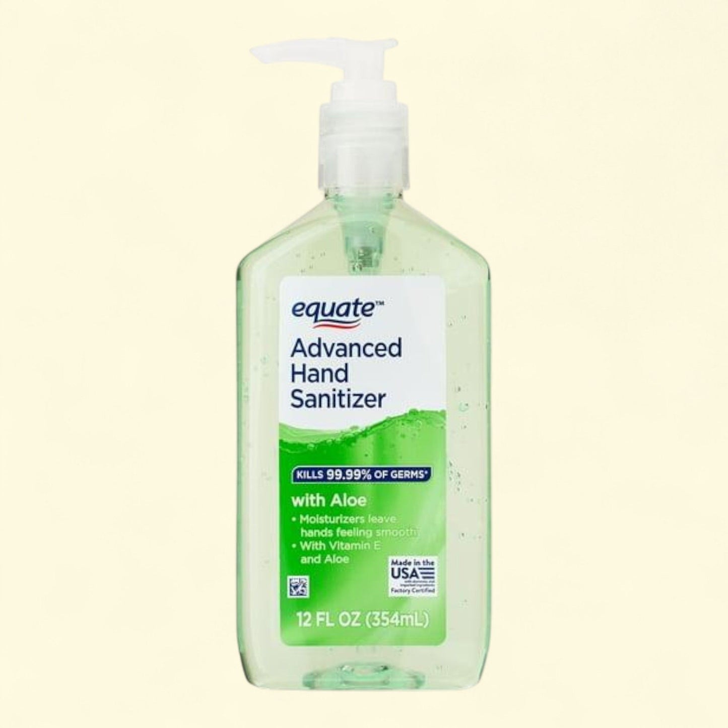 Equate Hand Sanitizer with Aloe, 12 fl oz