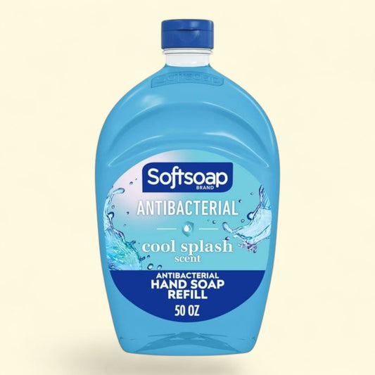 Softsoap Antibacterial Liquid Hand Soap Refill, Cool Splash, 50 Fluid Ounce Bottle