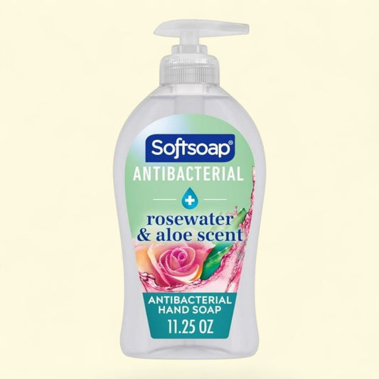 Softsoap Antibacterial Sensitive Liquid Hand Soap, Rosewater and Aloe, 11.25 Fluid Ounce Bottle