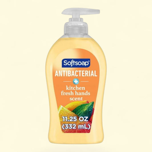 Softsoap Antibacterial Liquid Hand Soap, Lemon, 11.25 Fluid Ounce Bottle