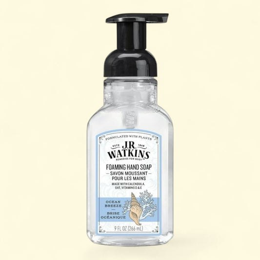 J.R. Watkins Foaming Hand Soap, Ocean Breeze, 9 fl oz