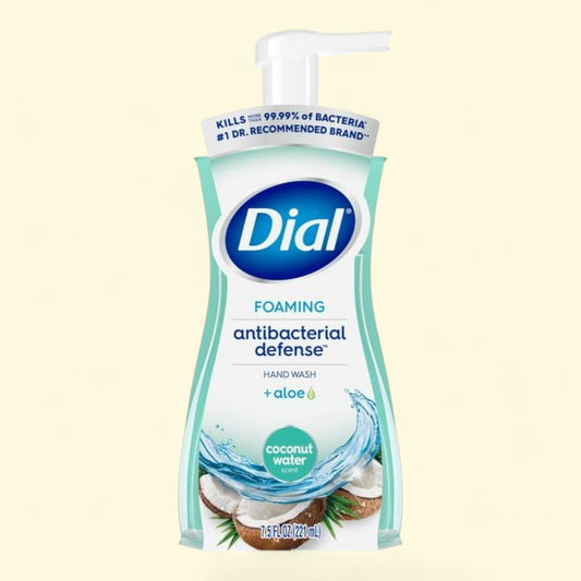 Dial Antibacterial Foaming Hand Wash, Coconut Water, 7.5 fl oz