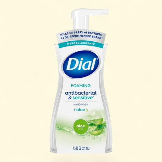 Dial Antibacterial Foaming Hand Wash, Aloe Scent, 7.5 fl oz