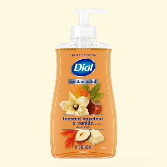 Dial Antibacterial Liquid Hand Soap, Toasted Hazelnut & Vanilla Scent, 11oz