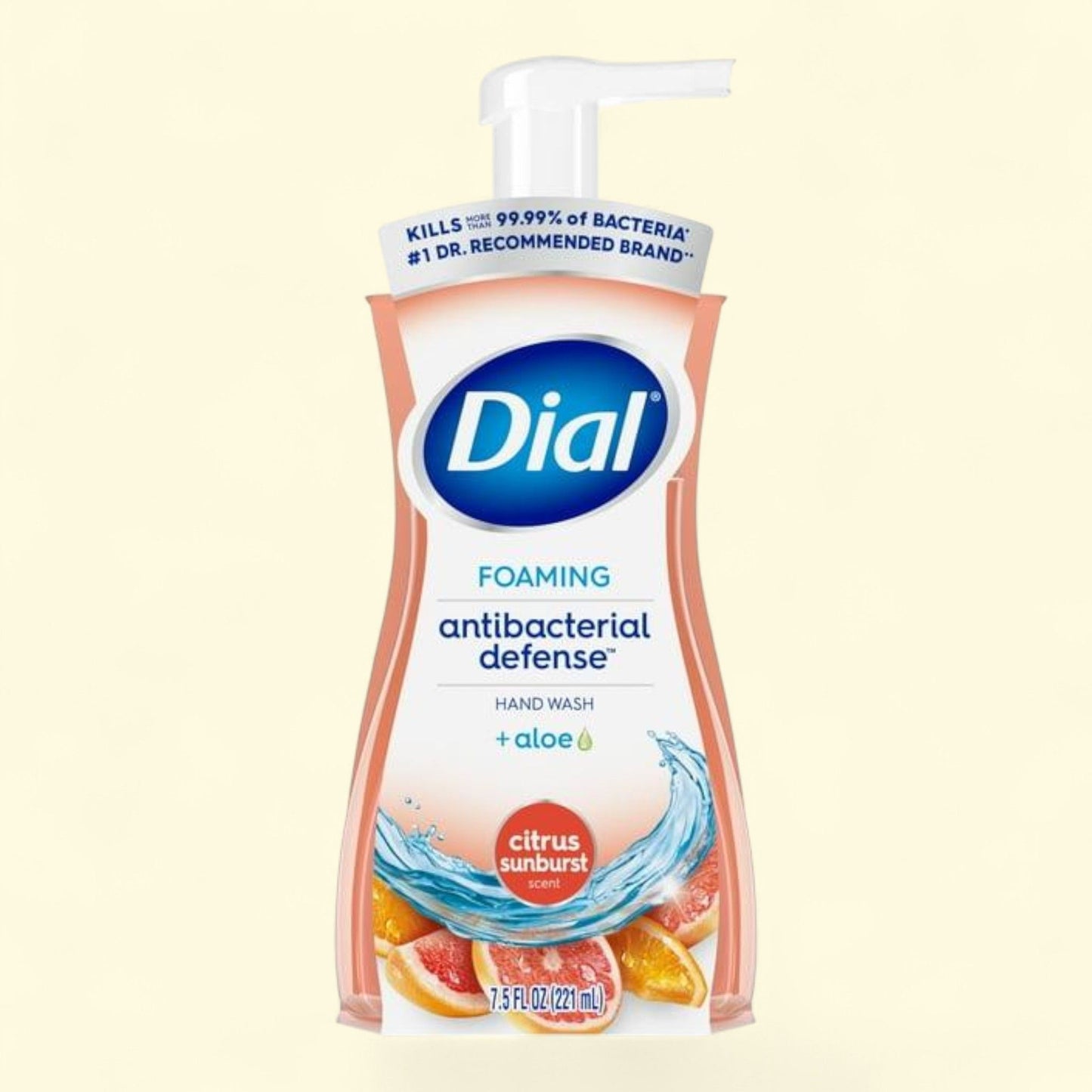 Dial Antibacterial Foaming Hand Wash, Citrus Sunburst, 7.5 fl oz