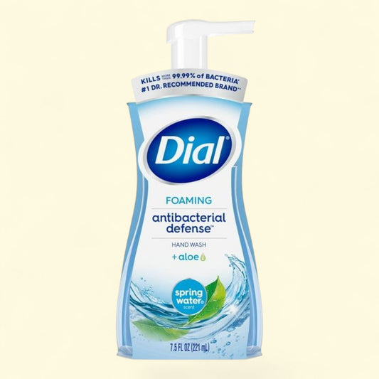 Dial Antibacterial Foaming Hand Wash, Spring Water, 7.5 fl oz