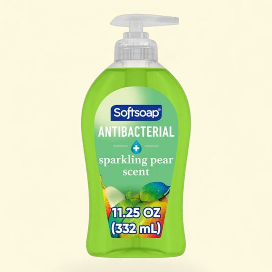 Softsoap Antibacterial Liquid Hand Soap, Sparkling Pear, 11.25 Fluid Ounce Bottle