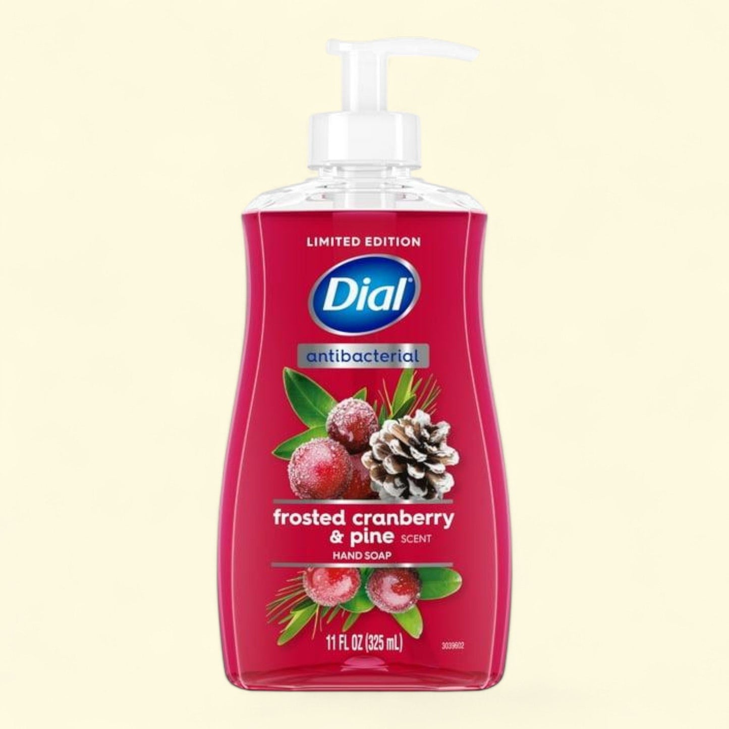 Dial Antibacterial Liquid Hand Soap, Frosted Cranberry & Pine Scent, 11oz