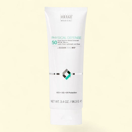 Lotion solaire teintée à base de minéraux Obagi SUZANOBAGIMD Physical Defense, SPF 50, 100 ml