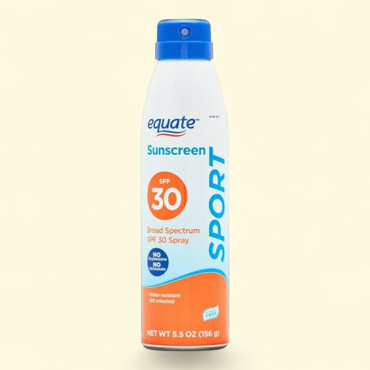 Equate Sport Sunscreen Spray, SPF 30, 5.5 oz