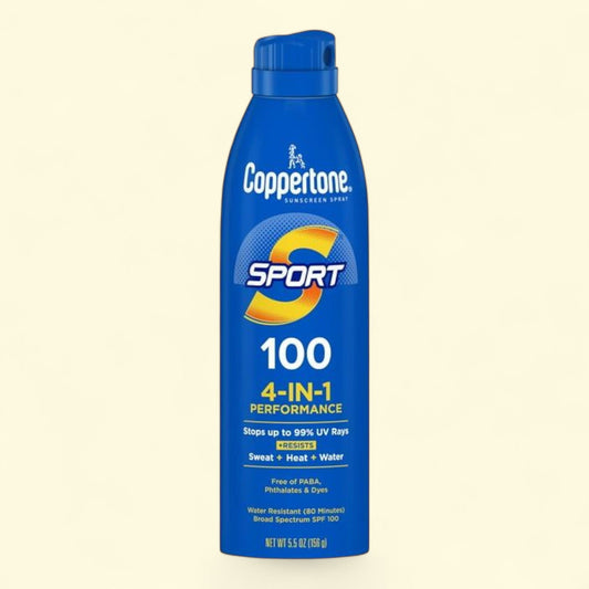 Coppertone Sport Sunscreen Spray, SPF 100, 5.5 oz