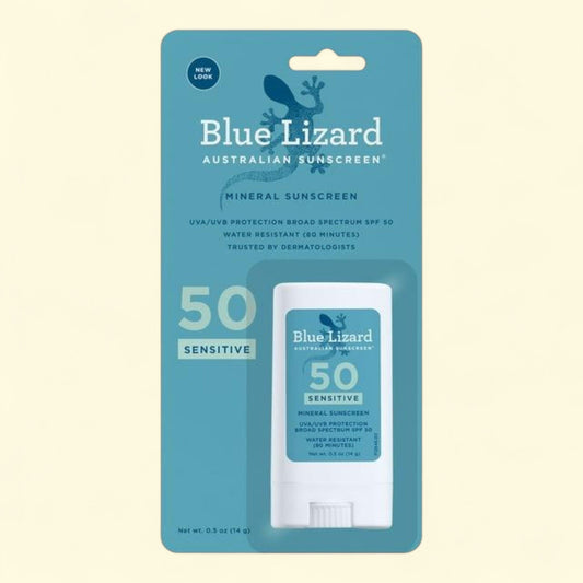 Blue Lizard Mineral Sunscreen Stick, SPF 50, 0.5 fl oz