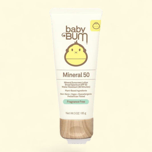 Lotion solaire minérale Sun Bum Baby Bum, indice de protection 50, 89 ml