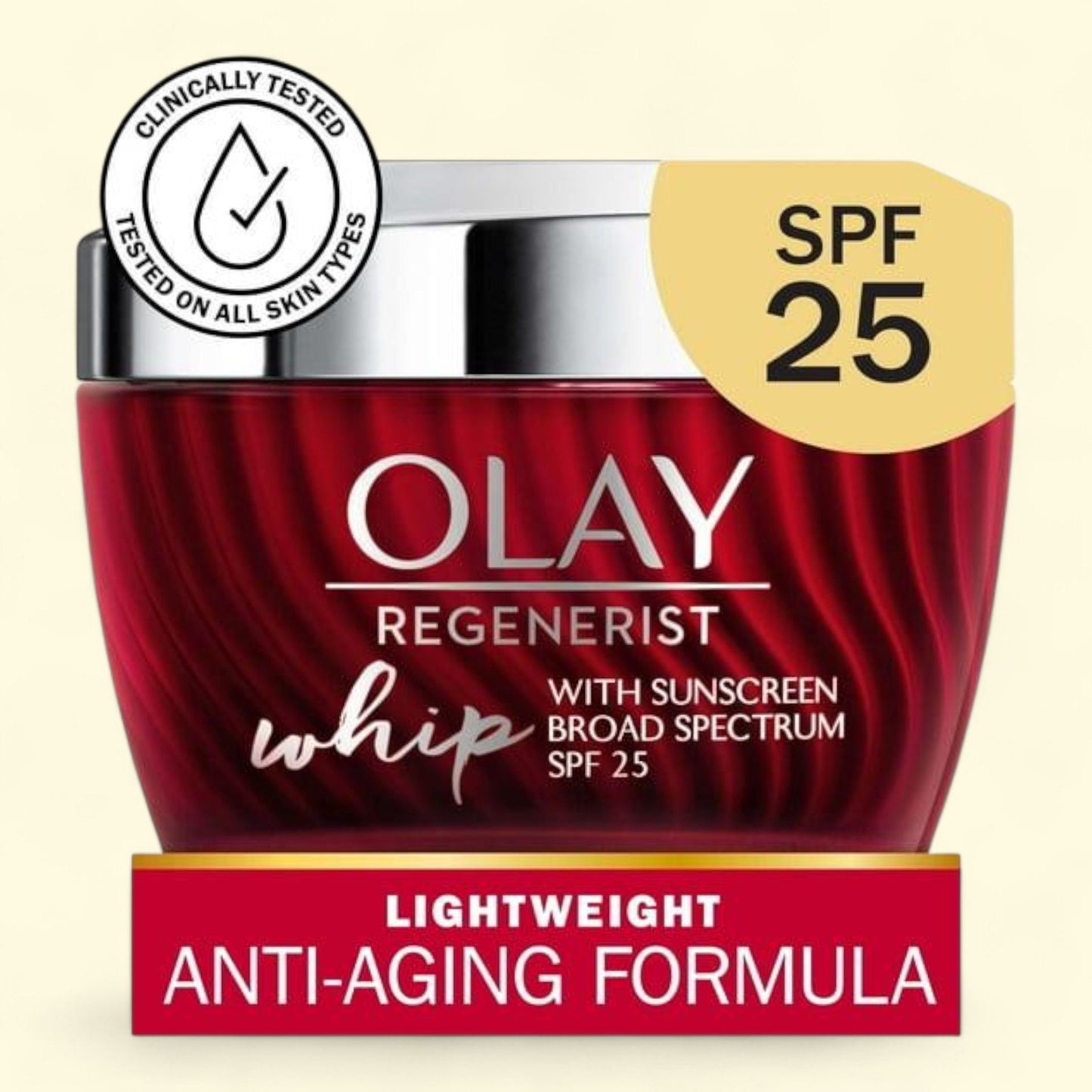 Crème hydratante pour le visage Olay Regenerist Whip avec SPF 25, 50 ml