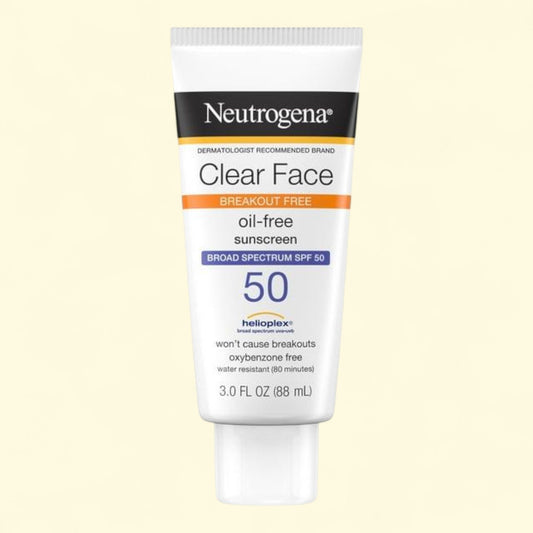 Neutrogena Clear Face Sunscreen SPF 50, 3 fl. oz
