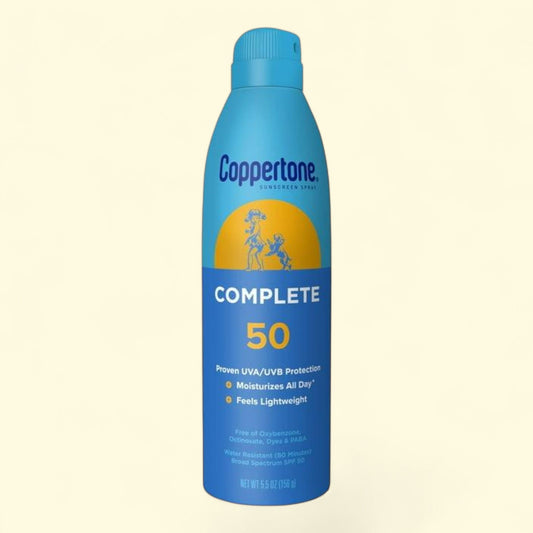 Coppertone Complete Sunscreen Spray, SPF 50, 5.5 oz