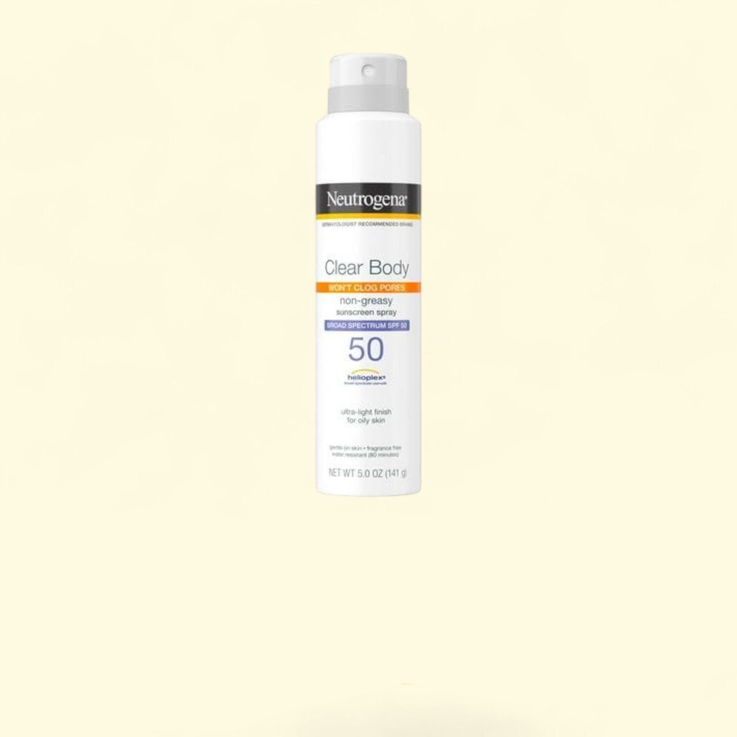 Neutrogena Clear Body SPF 50 Sunscreen Spray, 5 oz