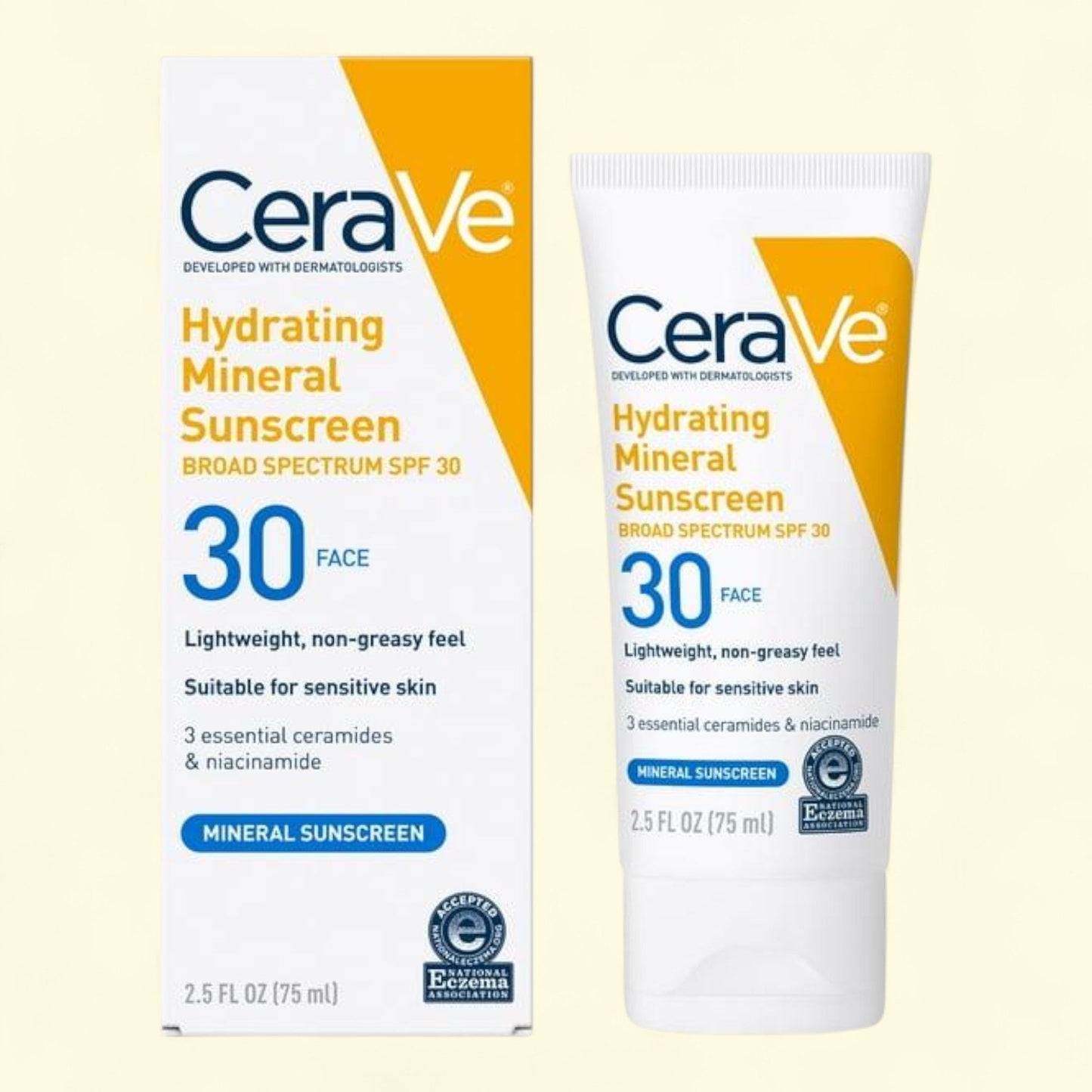 CeraVe Sunscreen, SPF 30 Face Lotion, 2.5 oz