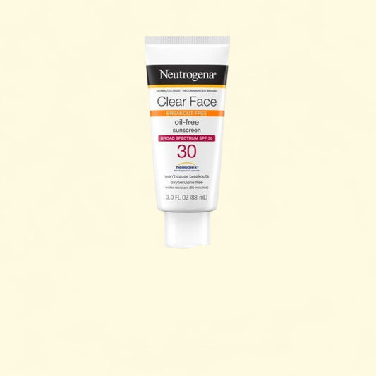 Neutrogena Clear Face Sunscreen SPF 30, 3 fl. oz