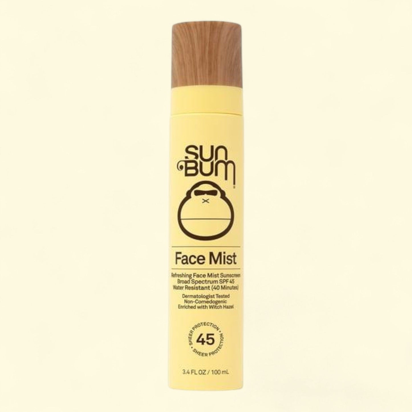 Sun Bum Face Mist Sunscreen, Original, 3.4 oz SPF 45
