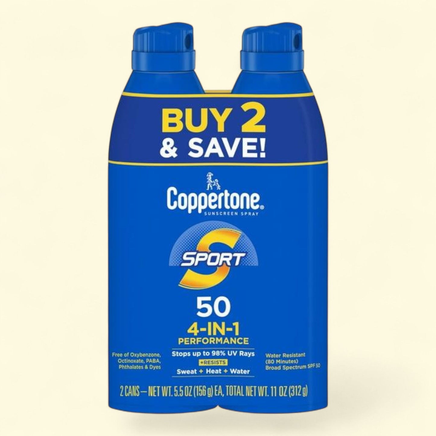 Spray solaire Banana Boat pour enfants, indice de protection 100, 170 ml