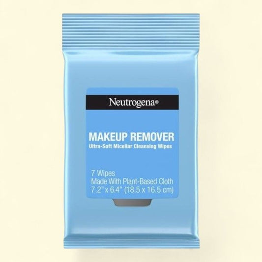Neutrogena Makeup Remover Soft Micellar Cleansing Wipes, Travel Pack, 7 Count
