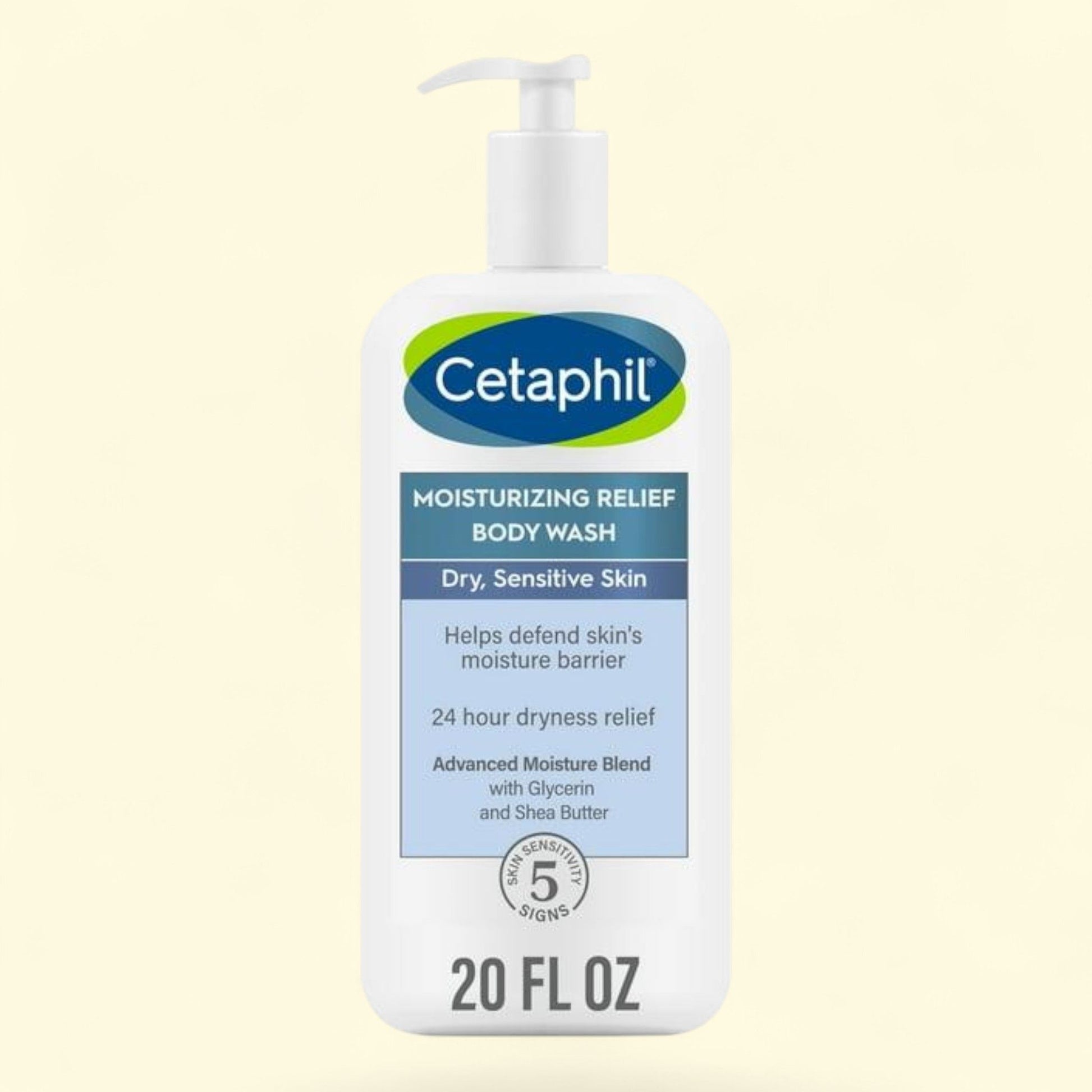 Cetaphil Daily Use Moisturizing Relief Body Wash, 20 fl oz — authentic US product shipped worldwide by Treatspree