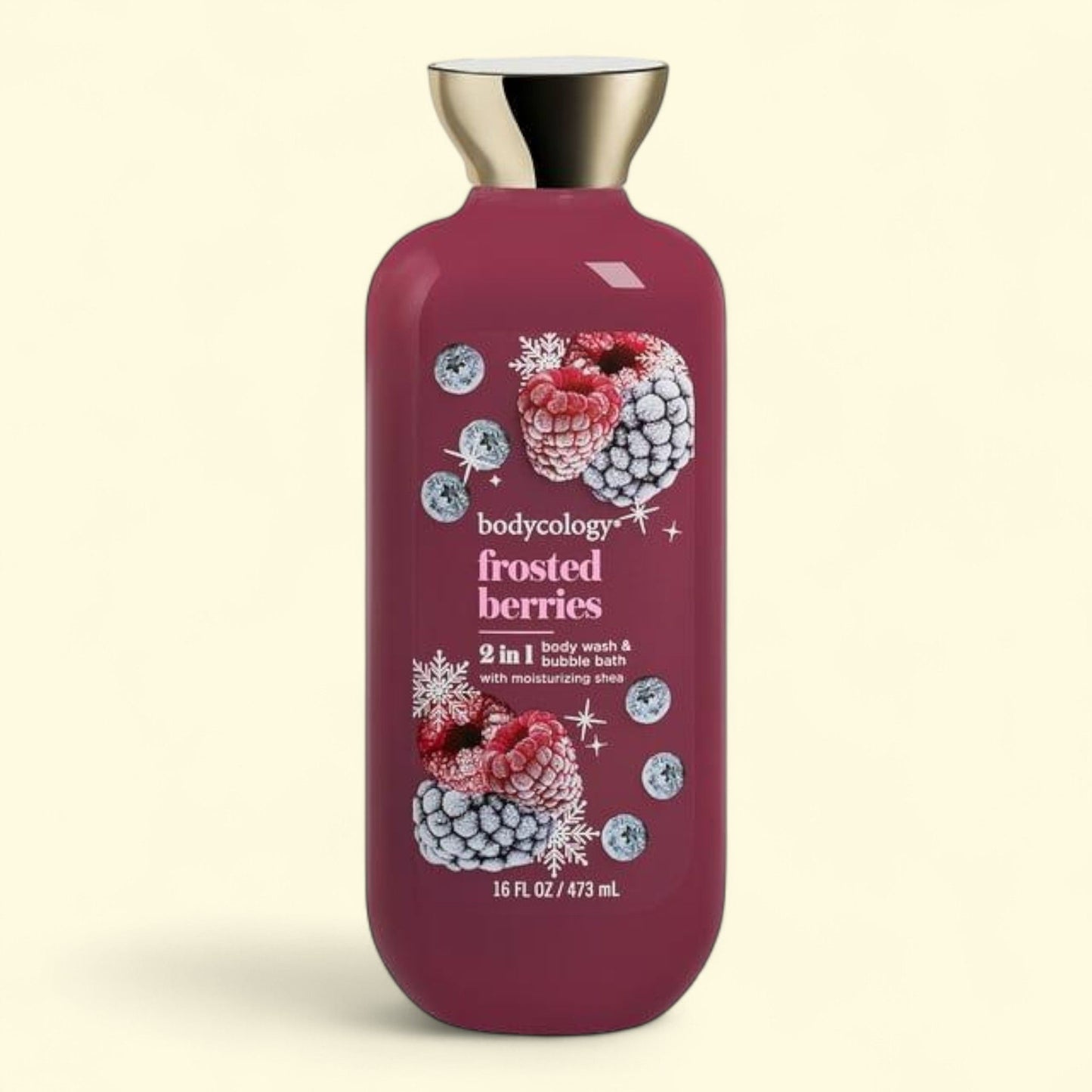 Bodycology Body Wash & Bubble Bath, Frosted Berries, 16 oz