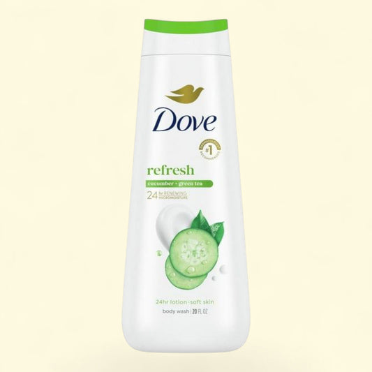 Dove Body Wash, Moisturizing Refresh Cucumber & Green Tea Cleanser, 20 oz