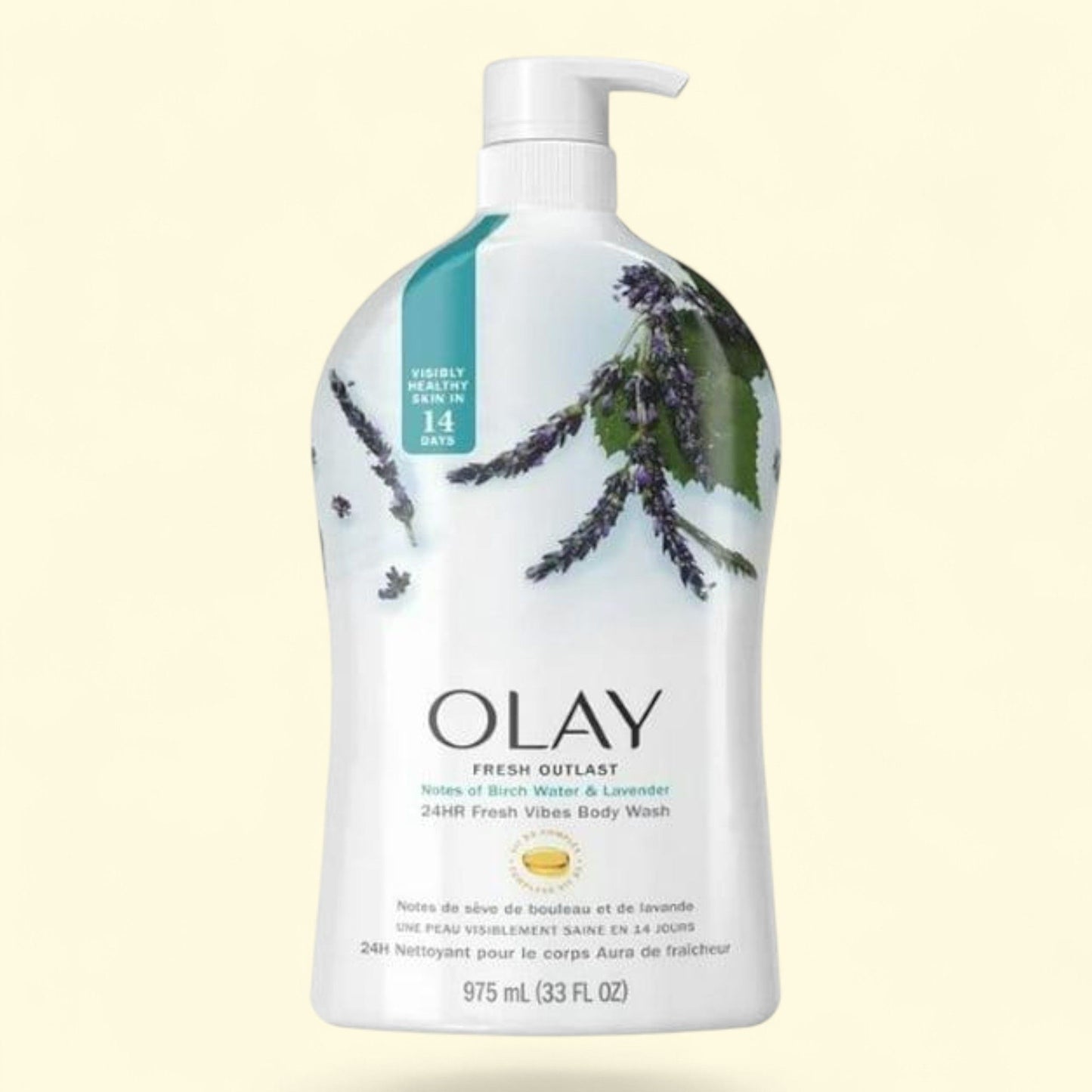 Olay Body Wash, Birch Water & Lavender, 33 fl oz