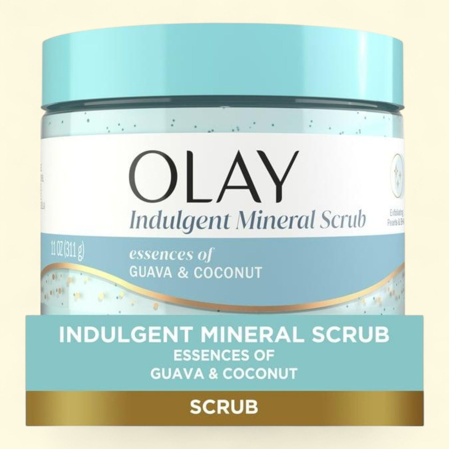 Gel douche exfoliant minéral Olay, 330 ml
